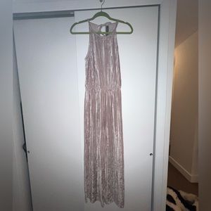 Crushed velvet design lab pink jumpsuit